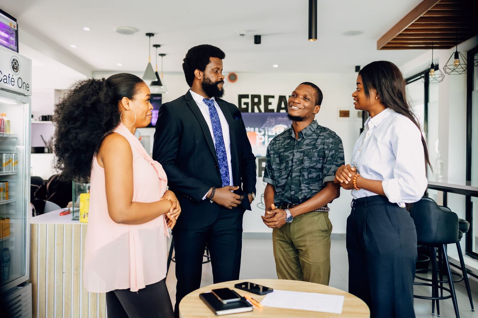 Business professionals in a meeting